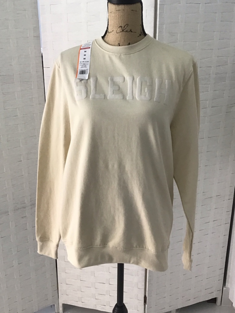 SLEIGH Cream Crewneck Sweatshirt - #688